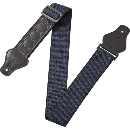 Regulowany pasek gitarowy do gitary 3 uchwyty na kostki  bawełniany, niebieski