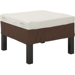 Pokrowiec ogrodowy na stół stolik 73 x 73 x 20 cm beżowy brąz