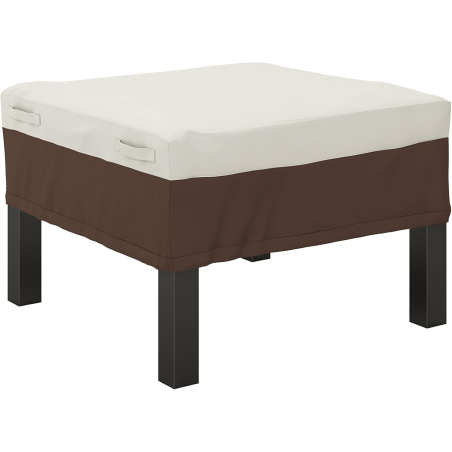 Pokrowiec ogrodowy na stół stolik 73 x 73 x 20 cm beżowy brąz