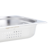 Pojemnik perforowany GASTRONOMICZNY 6,4cm GN STAL do bemaru 2 sztuki