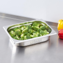 Pojemnik perforowany GASTRONOMICZNY 6,4cm GN STAL do bemaru 2 sztuki