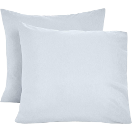 Poszewki na poduszki Chambray, 2 szt., 65 x 65 cm Denim Wash, szary