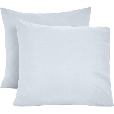 Poszewki na poduszki Chambray, 2 szt., 65 x 65 cm Denim Wash, szary