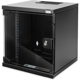 Kompaktowa szafka sieciowa Digitus DN-10-06U-B, 10” 6U czarna 330x312x300mm, 30kg