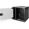 Kompaktowa szafka sieciowa Digitus DN-10-06U-B, 10” 6U czarna 330x312x300mm, 30kg