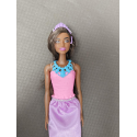 LALKA BARBIE księżniczka fioletowa sukienka HGR02