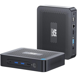 ACEMAGICIAN JK06 Mini PC - komputer, Intel Celeron N5100 / 16GB RAM / 512GB SSD / Bez wentylatora / UHD 4