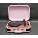 Gramofon PRIXTON VC600 Bluetooth, Radio, USB, Różowy
