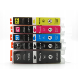 Zestaw tuszy do drukarki Canon - zamiennik 570xl, 571xl, 6szt