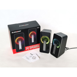 Zestaw głośników 2.0 ELEGIANT SR300 10 W czarny, Bluetooth