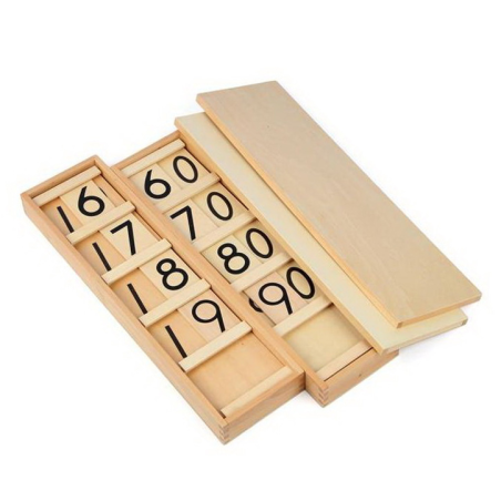 Tablice Edukacyjne Seguina do Nauki Liczb Dwucyfrowych Montessori