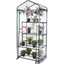 Mini Szklarnia ogrodowa i balkonowa z 4 półkami 69×49×157 cm