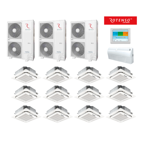 Kompletny zestaw klimatyzacji VRF – Rotenso - 42 000 zł