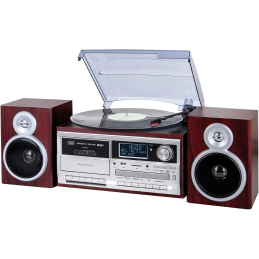 Trevi TT 1072 DAB – gramofon retro z CD, MP3, USB, SD, Bluetooth, radio DAB+ FM, 25W