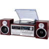 Trevi TT 1072 DAB – gramofon retro z CD, MP3, USB, SD, Bluetooth, radio DAB+ FM, 25W