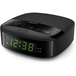 Philips TAR3205/12 – radiobudzik FM, podwójny alarm, timer snu, kompaktowy