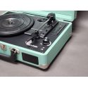 Gramofon PRIXTON VC400 walizka, Bluetooth, Radio, USB, MicroSD, Zielony Miętowy