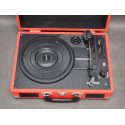 Gramofon PRIXTON VC400 walizka, Bluetooth, Radio, USB, MicroSD, Czerwony