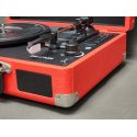 Gramofon PRIXTON VC400 walizka, Bluetooth, Radio, USB, MicroSD, Czerwony