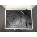 Gramofon PRIXTON VC400 walizka, Bluetooth, Radio, USB, MicroSD, Biały