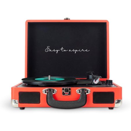 Gramofon PRIXTON VC400 walizka, Bluetooth, Radio, USB, MicroSD, Czerwony