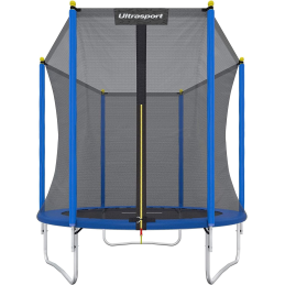 Trampolina Ultrasport Ø183 cm z siatką, mata UV, max 100 kg – bezpieczna zabawa