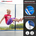 Trampolina Ultrasport Ø183 cm z siatką, mata UV, max 100 kg – bezpieczna zabawa