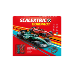 Tor wyścigowy Scalextric Compact 5,6 m + 2 auta F1 1:43 Turbo