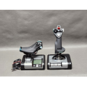 Logitech X52 Pro HOTAS – joystick + przepustnica, LCD, PC, symulatory lotu