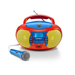 Karcher RR 5026 Boombox CD Radio z mikrofonem USB FM dziecięce