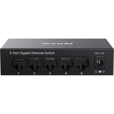 Switch Tenda TEG1005D V4 – 5x Gigabit Ethernet, 10 Gb/s, desktop