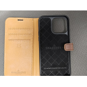 Snakehive skórzane etui portfelowe do iPhone 14 Pro Max – brązowe