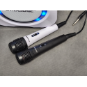 Zestaw KARAOKE Dynasonic DK-201, 2 mikrofony BLUETOOTH USB SD RADIO FM