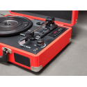 Gramofon PRIXTON VC400 walizka, Bluetooth, Radio, USB, MicroSD, Czerwony