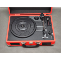 Gramofon PRIXTON VC400 walizka, Bluetooth, Radio, USB, MicroSD, Czerwony