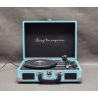 Gramofon PRIXTON VC400 walizka, Bluetooth, Radio, USB, MicroSD, Niebieski