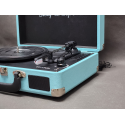 Gramofon PRIXTON VC400 walizka, Bluetooth, Radio, USB, MicroSD, Niebieski