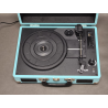Gramofon PRIXTON VC400 walizka, Bluetooth, Radio, USB, MicroSD, Niebieski