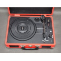 Gramofon PRIXTON VC400 walizka, Bluetooth, Radio, USB, MicroSD, Czerwony