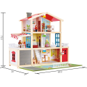 HAPE drewniany domek dla lalek, Model E3405 , meble