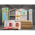 HAPE drewniany domek dla lalek, Model E3405 , meble